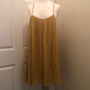 Strapped Pleated Swing Dress